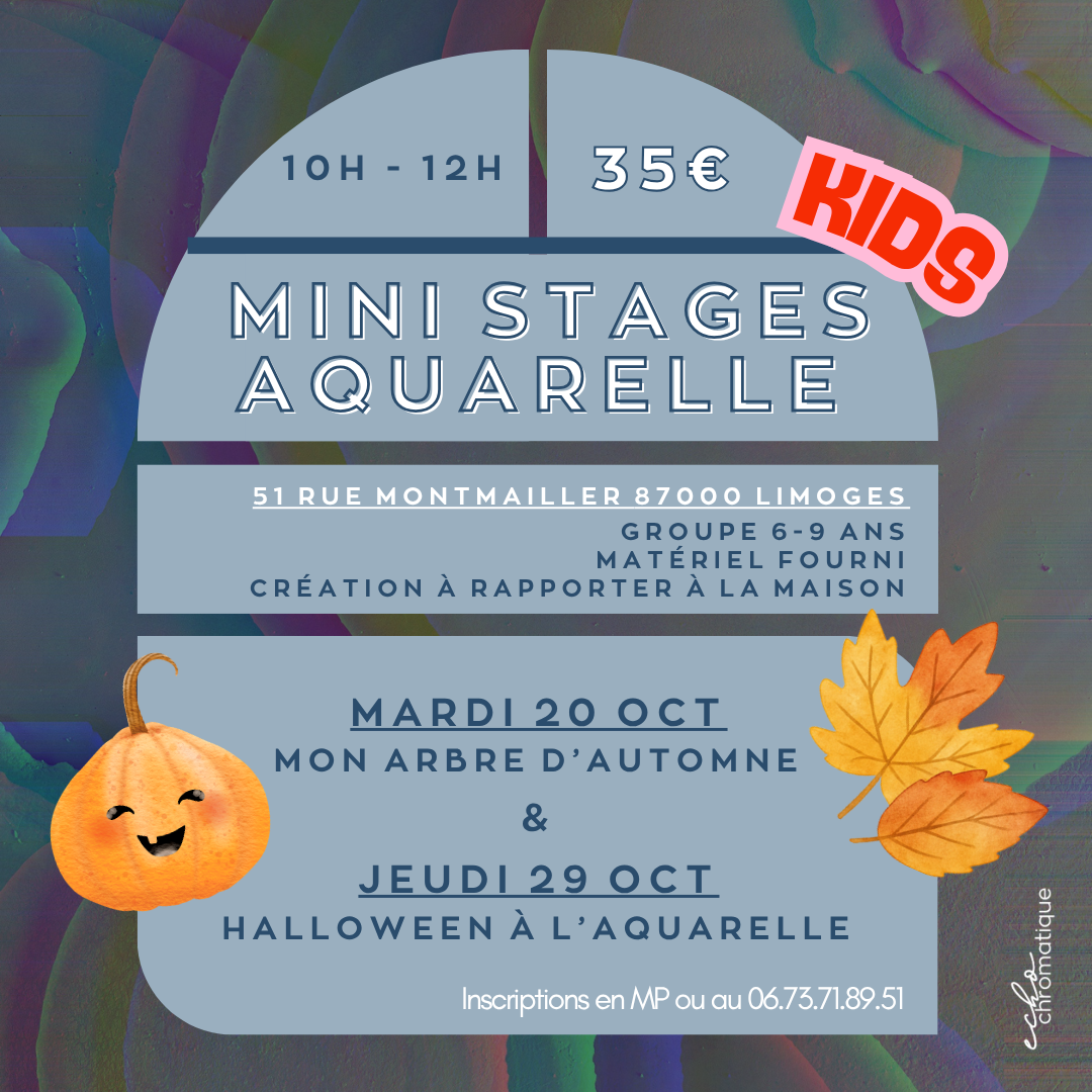 20/10 - Mini stage Aquarelle Automne